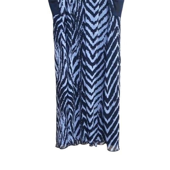 Vtg 90's Enfocus Studio Empire Bow Zebra Print Slip Dress Black Sz 6‎ - Picture 7 of 8